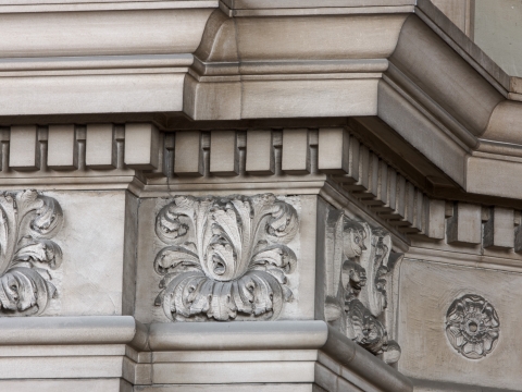 Acanthus architectural motifs inside Low Library