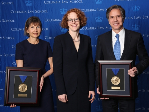 2016 Medal for Excellence honorees Alison Ressler ’83 and Antony Blinken ’88