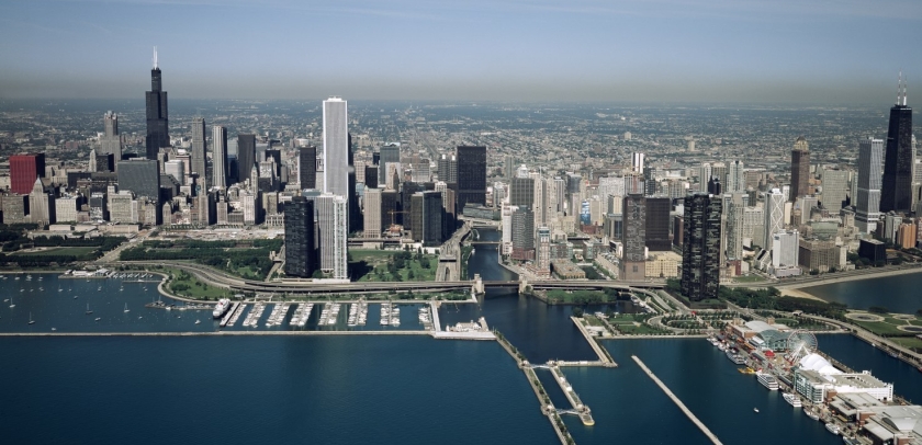 Chicago lakefront and skyline