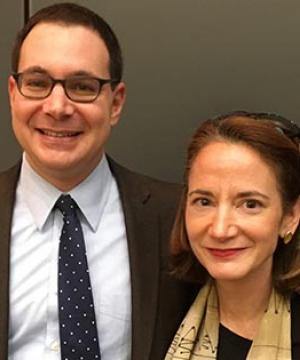 Professor Matt Waxman and Avril Haines at the Law School, November 2017