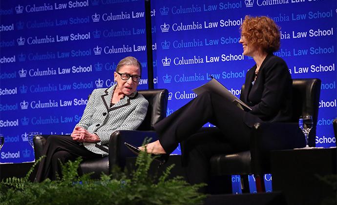 Dean Lester in conversation with Justice Ginsburg