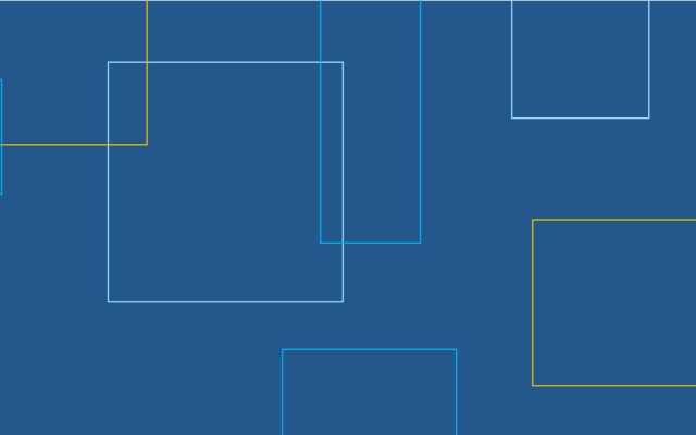 Outline and Boxes on a Blue Blackground