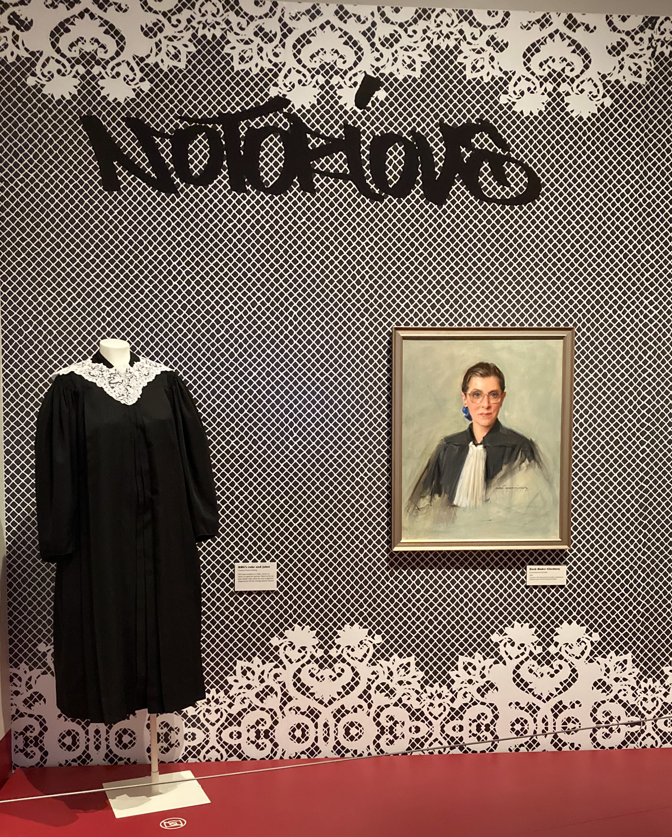 RBG Robe and Painting in museum setting