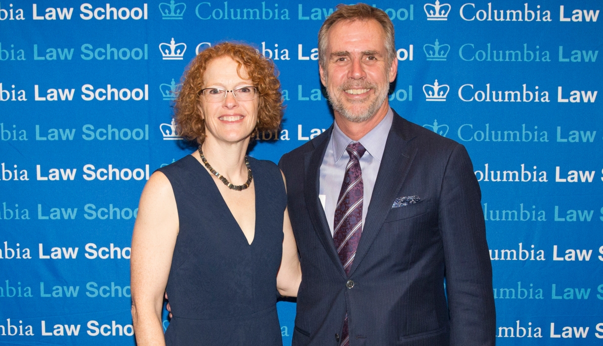 Dean Gillian Lester and Professor Eric Talley at 2018 West Coast Dinner