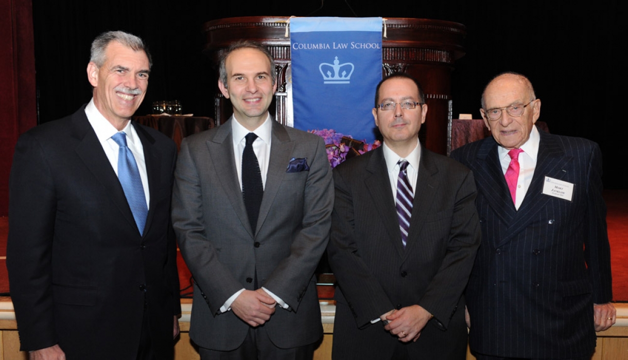 Morton L. Janklow ’53 and U.S. Solicitor General Donald B. Verrilli, Jr. ’83 at the 2013 Winter Luncheon