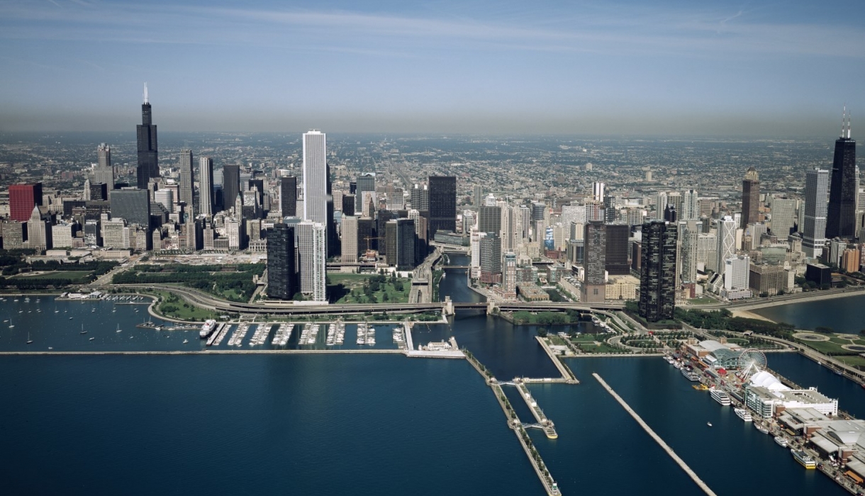 Chicago lakefront and skyline