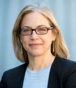 Columbia Law Professor Gillian Metzger in glasses and light blue sweater and dark blazer