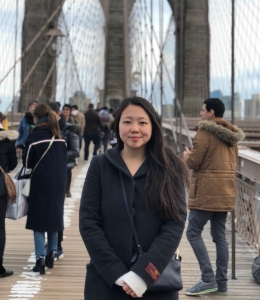 Eileen Li on the Brooklyn Bridge