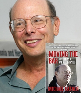 Michael Ratner with book Moving the Bar My Life As a Radical Lawyer