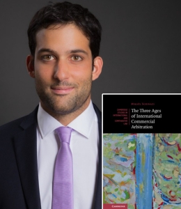 Mikaël Schinazi with book The Three Ages of International Commercial Arbitration