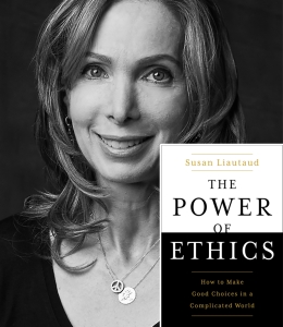 Susan Liautaud with book The Power of Ethics