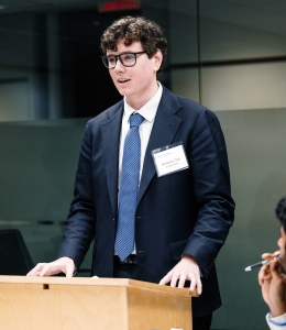 Benhamin Tutt, finalist in the 2026 Harlan Fiske Stone Moot Court Competition