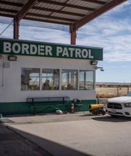 A U.S. border patrol checkpoint