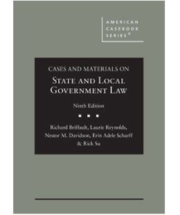 Book cover of Cases and Materials on State and Local Government Law