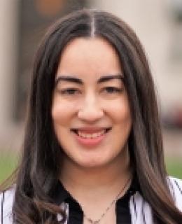 Woman with long brown hair