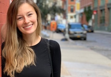 Ellie Dupler on a street in New York City