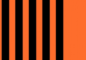 Alternating orange and black vertical bars