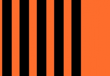 Alternating orange and black vertical bars