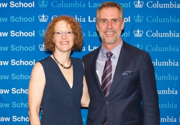 Dean Gillian Lester and Professor Eric Talley at 2018 West Coast Dinner