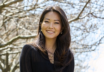 Woman in the black blouse