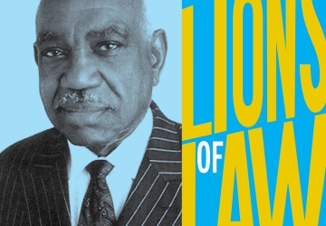 Photo of U.W. Clemon with Lions of Law logo