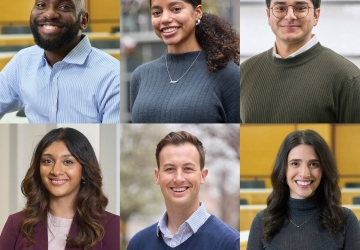 Six graduates from the class of 2023 smiling