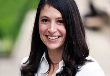 Woman in white blouse