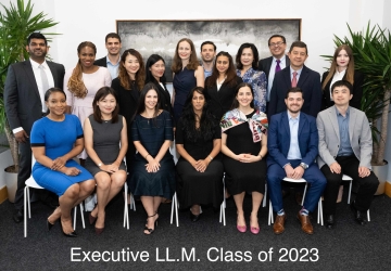 The Executive LL.M. Class of 2023 poses for a group portrait.