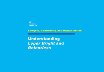 Graphic reading: Lawyers, Community, and Impact Series: Understanding Loper Bright and Relentless