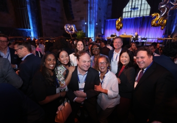 Group of people at Columbia Law Reunion party
