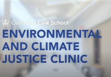 opening screen of environmental law clinic video