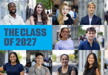 Collage of 13  law school students' faces