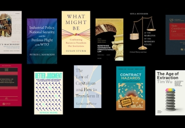 A selection of book covers by Columbia Law faculty