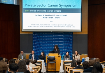 Panel at the 2025 Private Sector Career Symposium