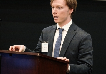 Jason Harward, finalist in the 2026 Harlan Fiske Stone Moot Court Competition