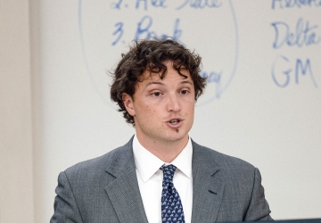 Coley Hungate, finalist in the 2026 Harlan Fiske Stone Moot Court Competition