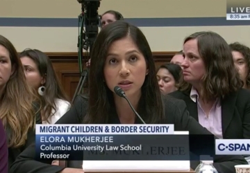 Professor Elora Mukherjee testifies in a congressional hearing.