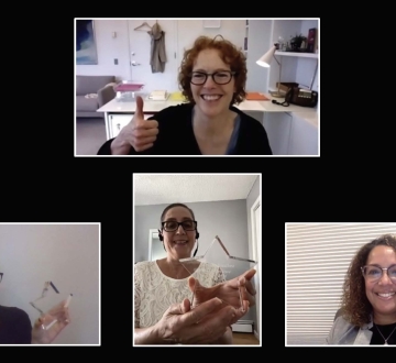 Photos of Dean Gillian Lester, Nariné Bournoutian, Martiza Sanchez and Bernice Jusino.