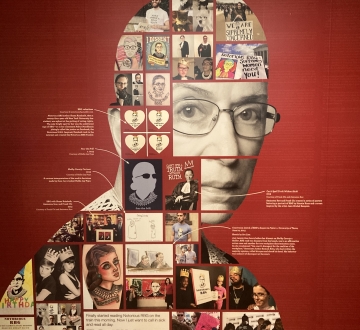Collage of RBG's head