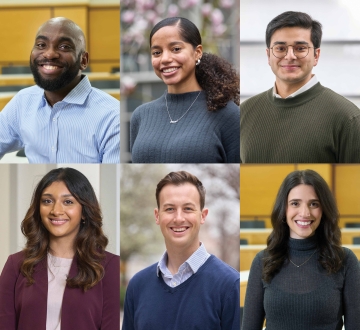 Six graduates from the class of 2023 smiling