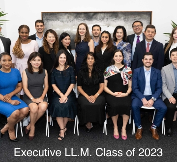The Executive LL.M. Class of 2023 poses for a group portrait.