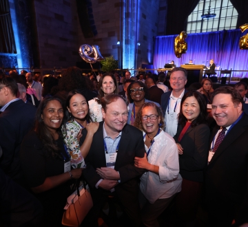 Group of people at Columbia Law Reunion party