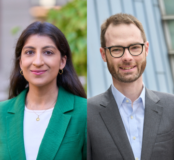 Lina Khan (left) and Lev Menand (right)