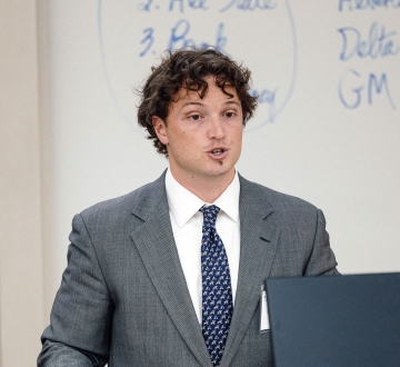 Coley Hungate, finalist in the 2026 Harlan Fiske Stone Moot Court Competition