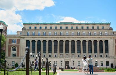 Butler Library in the summer