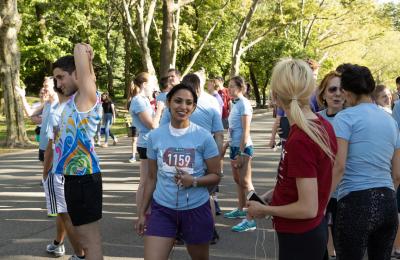 Student and alumni runners compete in the Ivy League 5K