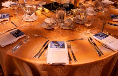 Place setting with lunch menu
