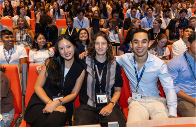 Orientation 2025 students in auditorium