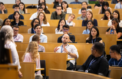 LLM Orientation 2025 students in classroom