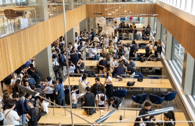 students in the Law Library at Orientation 2026